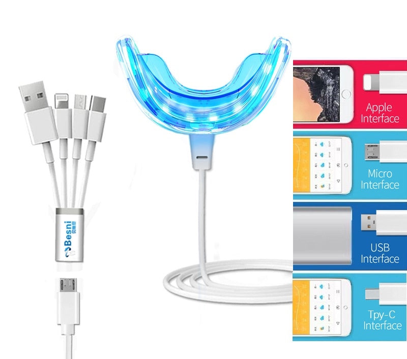 BESNI™ Kit blanchiment dentaire à lumière LED froide